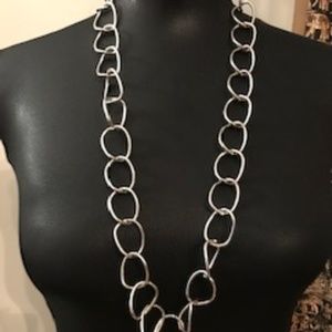 Silver Chain Link Necklace